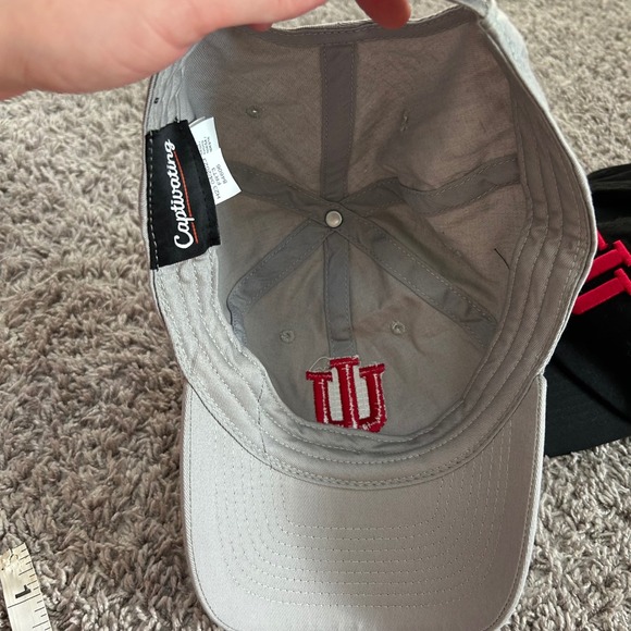 Indiana Hoosiers Captivating Baseball Cap Hat Adjustable Adult IU NCAA lot of 2 - Picture 6 of 11